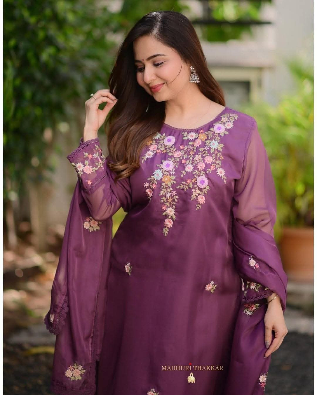 New Design Embroidery & Stone Work Four Piece For Women